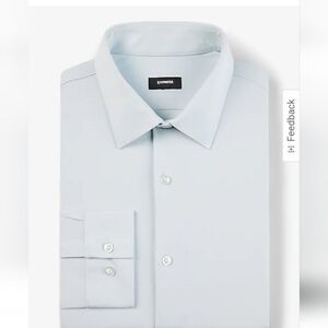 Express Men's Light Blue Dress Shirt